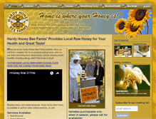 Tablet Screenshot of hardyhoney.com